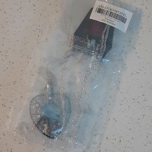 Blue Heart Pendant Set.